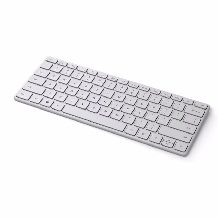 Microsoft Designer Bluetooth Wireless Compact QWERTY English Glacier White Keybo