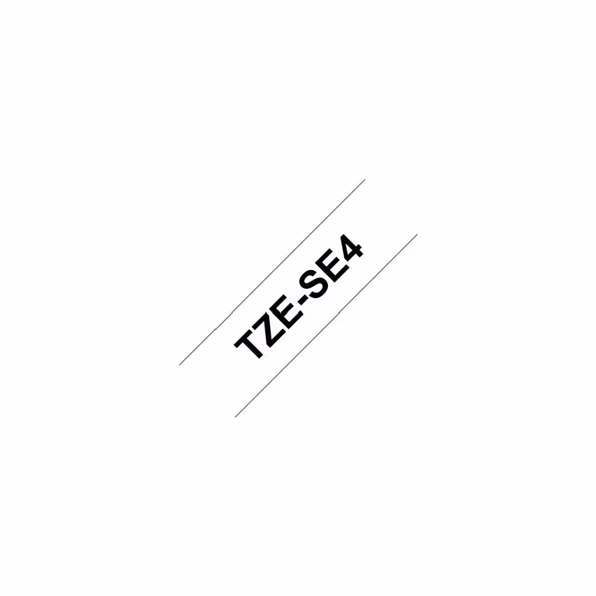 Brother TZE-SE4 18MM Security P-touch Tape Black/White