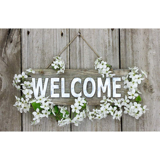 Living and Home 5D Diamond Painting Full Drill Art for Home Wall Decor,WELCOME 4