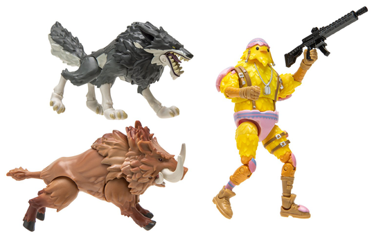 Fortnite 4 Inch Duo Mode Cluck Wolf and Boar Figures