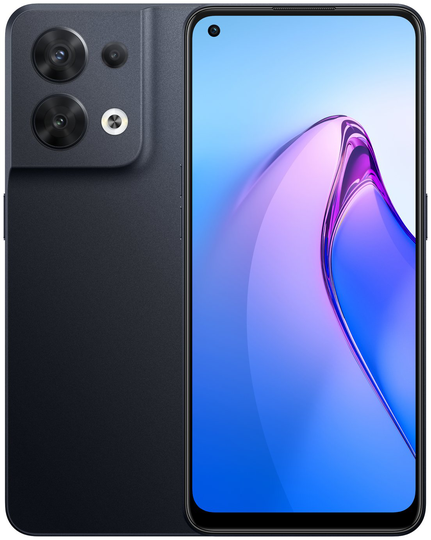 SIM Free OPPO Reno8 5G 128GB Mobile Phone - Black