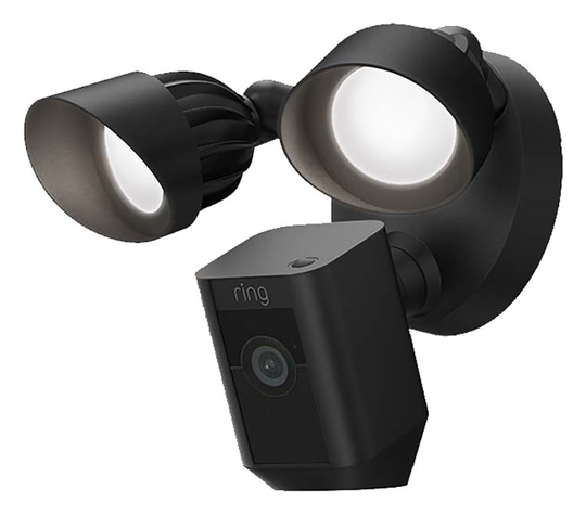 Ring Floodlight Wired Plus Cam Security Camera - Black
