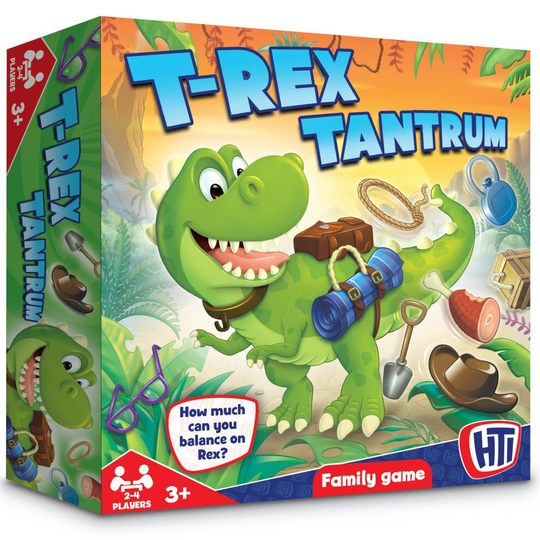 HTI Toys Traditional Board Games - T-Rex Tantrum, Kids & Families, Age 3 Years +