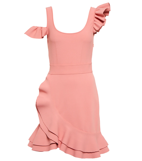 Ruffle-trimmed minidress