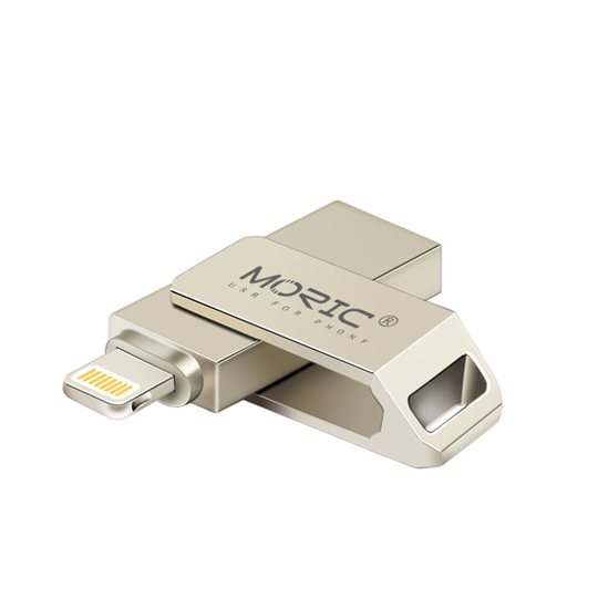 Metal USB Flash Drive cle usb OTG Pen Drive 64gb Usb2.0 Flash Disk for iPhone X/8 Plus/8/7 Plus USB Memory Stick