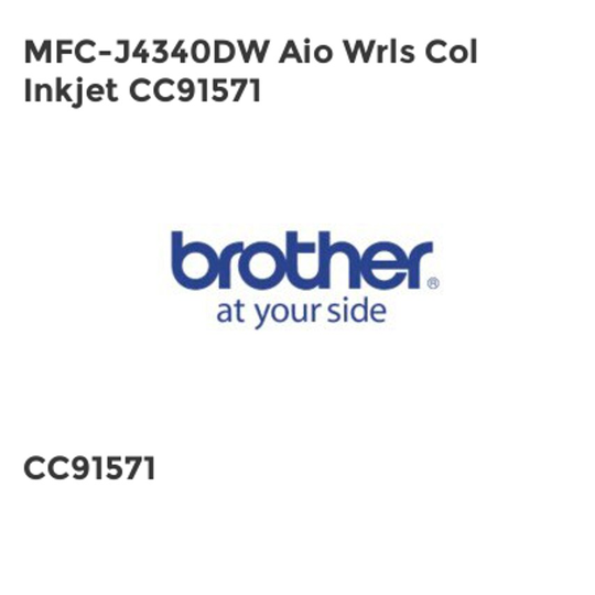 Brother MFC-J4340DW Aio Wrls Col Inkjet CC91571