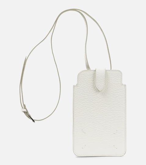Four-Stitch leather phone pouch