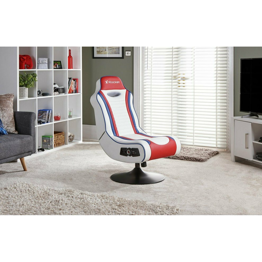 X-Rocker Esports Pro Gaming Chair - Red/White