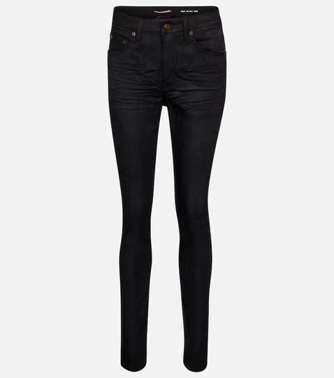 High-rise skinny jeans