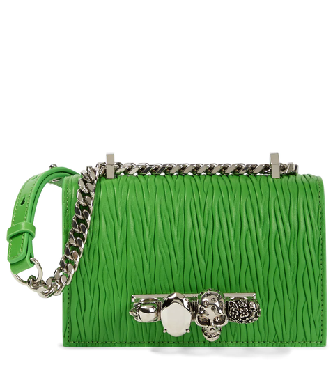 Jewelled Satchel Small leather crossbody bag