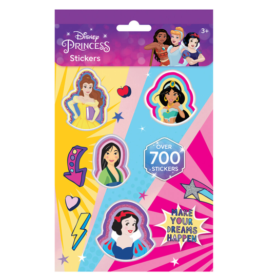 Disney Princess Set 700 Stickers 9 Sheets Childrens Activity Fun Party Bag Gift