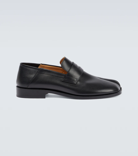 Tabi leather penny loafers