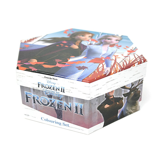 Frozen 2 Childrens/Kids Hexagon 40 Piece Colouring Case