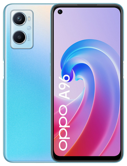 SIM Free OPPO A96 128GB Mobile Phone - Blue