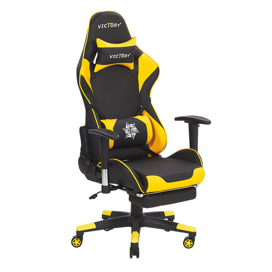 Gaming Chair Black with Yellow VICTORY