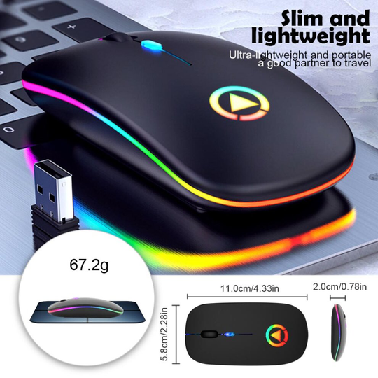 LED Optical Wireless Mouse Cordless Mice For PC Laptop Computer