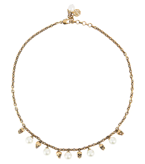 Embellished chain necklace