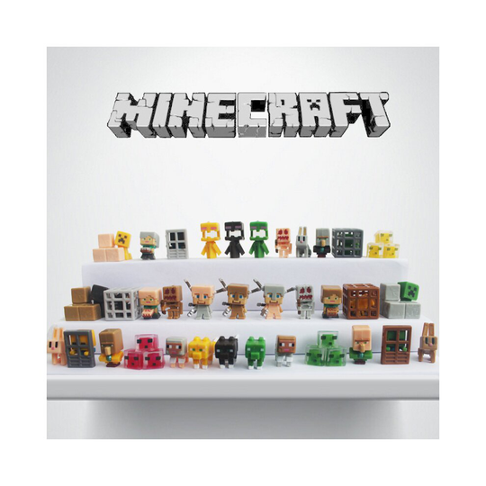 (C-36PCS) 36PCS Minecraft Toy Building Block Series Creeper Ender Dragon Peripheral Toy Ornaments