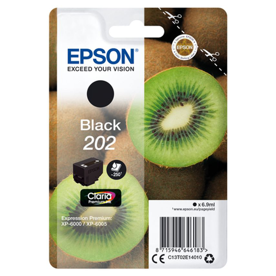 Epson Ink Low Volume Black 202 Claria Premium Ink