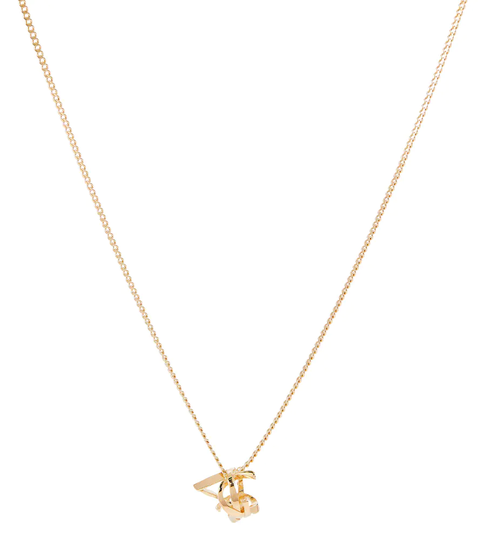 Logo charm necklace