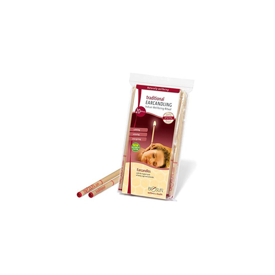 20 Pieces (10 Pairs) Original BIOSUN traditional Earcandles, Honey/Sage/Camomile