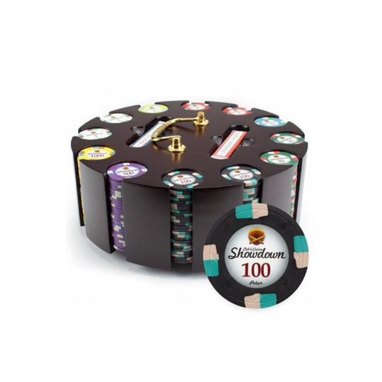 Brybelly Holdings CPSD-300C Claysmith Gaming Showdown Chip Set, Carousel - 300 Count