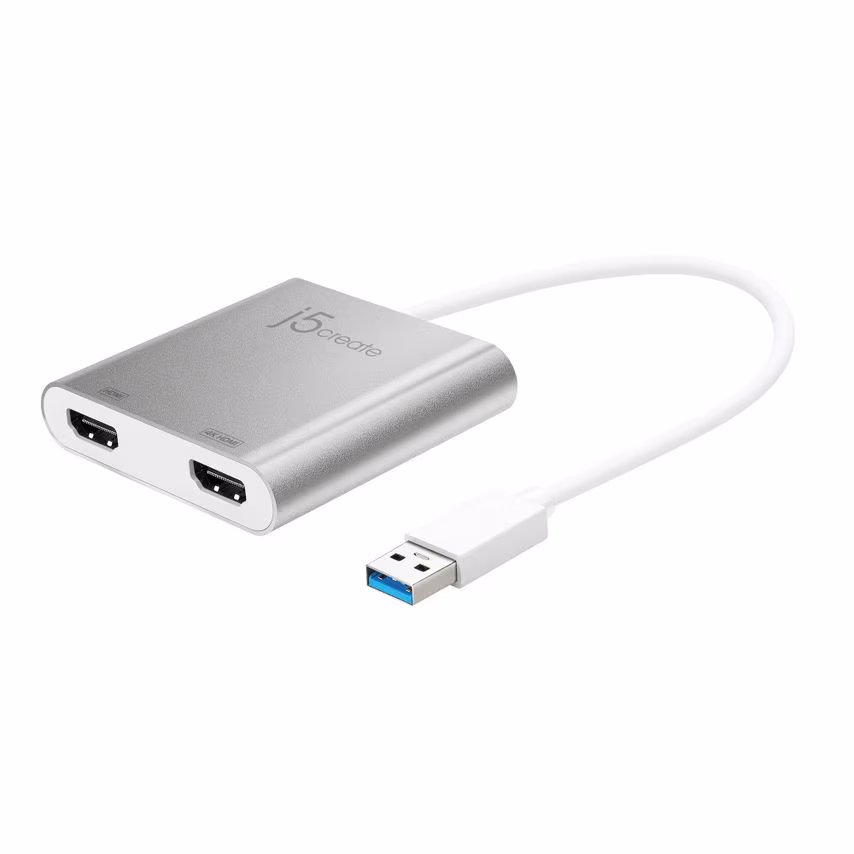 J5 Create JUA365 USB 3.0 to Dual HDMI Multi-Monitor Adapter