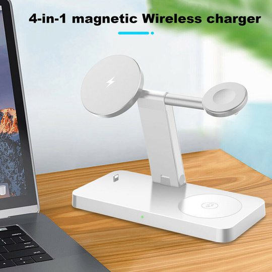 4 in 1 Fast Qi Wireless Charging Station for Apple Watch iPhone Airpod