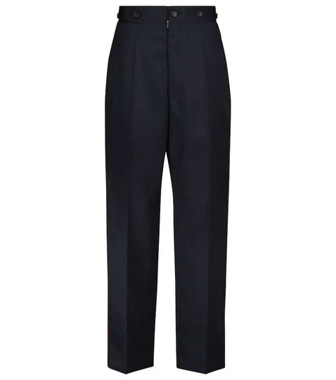 High-rise straight pants