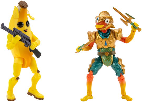 Fortnite 4 Inch Peely vs Fishstick Figures- Pack of 6