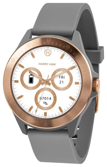 Harry Lime Grey and Rose Gold Colour Fashion Smart Watch