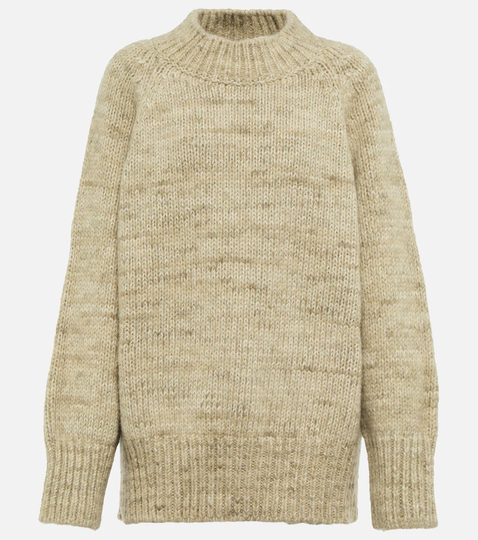 Oversized alpaca wool-blend sweater