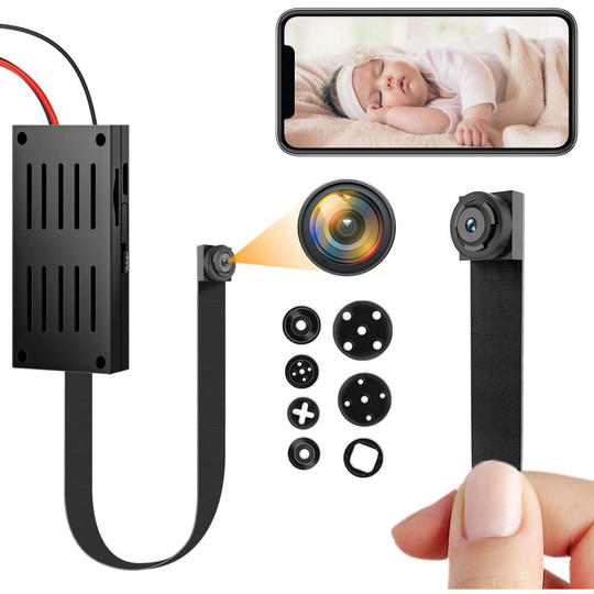 Mini Spy Camera, 4K/1080P HD WiFi Hidden Camera Wireless Portable DIY Nanny Cam with Motion Detection Smallest Security Surveillance Cameras