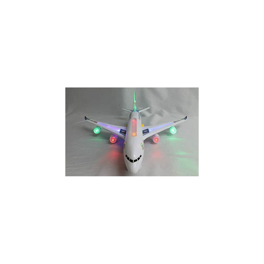 AIRBUS A380 AEROPLANE ELECTRIC TOY WITH LIGHTS AND SOUND BIG SIZE BUMP AND GO