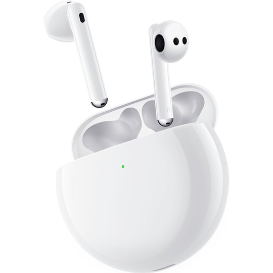 HUAWEI FreeBuds 4 Bluetooth In-Ear Headphones - Wired Charging Case - Ceramic White