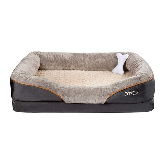 JOYELF XLarge Memory Foam Dog Bed, Orthopedic Dog Bed & Sofa with Removable Washable Cover and Squeaker Toy as Gift
