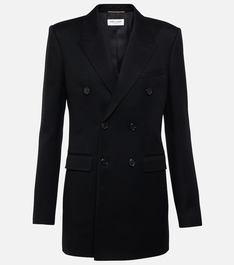 Wool twill blazer