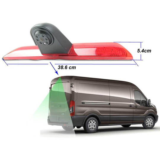 (4.3" Dash Board Monitor) Dolphin Rear Brake Light Mounted Camera, Van Reversing Camera System Ford Transit Jumbo 2014 onwards - With Optional Screen
