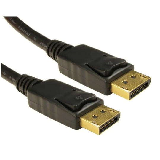 Cables Direct Cables 2MTR Black D/P M Cable Gold
