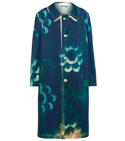 Printed cotton coat