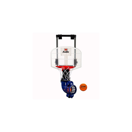 Franklin Sports Over The Door Basketball Hoop With Ball Return - Game Room Ready - Shatter Resistant - 2 Mini Basketballs - Accessories Included