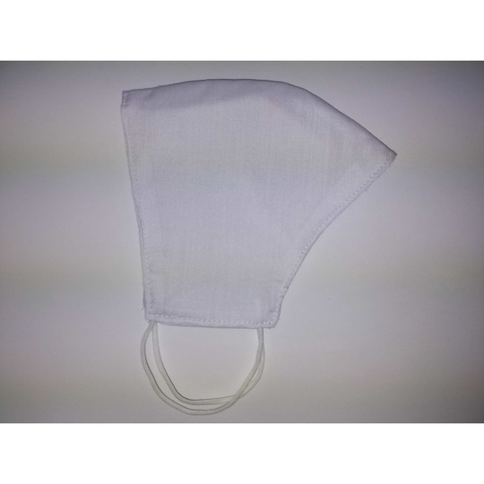 White Cotton Reusable Washable Face Mask - 3 Pack