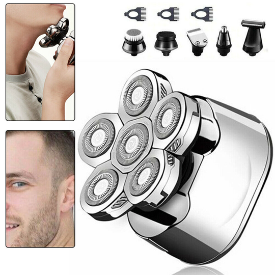 Electric Razor for Men 6in1 Rotary Shavers Beard Trimmer Grooming Kit