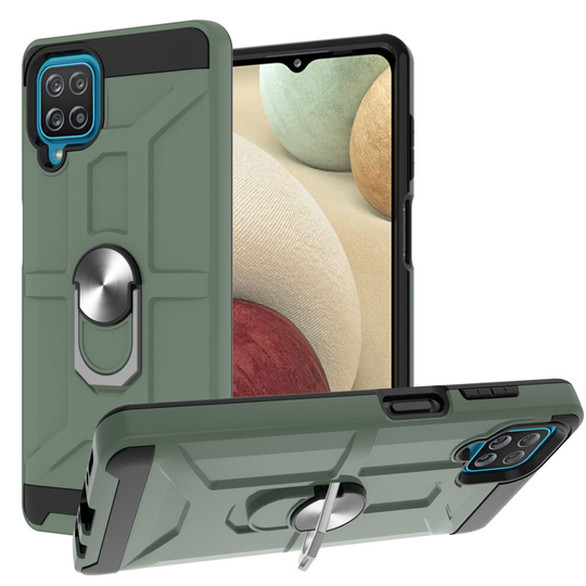 Slim Shock-Absorbing Rugged Case Compatible with Samsung Galaxy A12 5G Case -Army Green