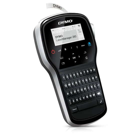 LabelManager Dymo 280 Handheld Label Printer QWERTY Keyboard Black/Silver