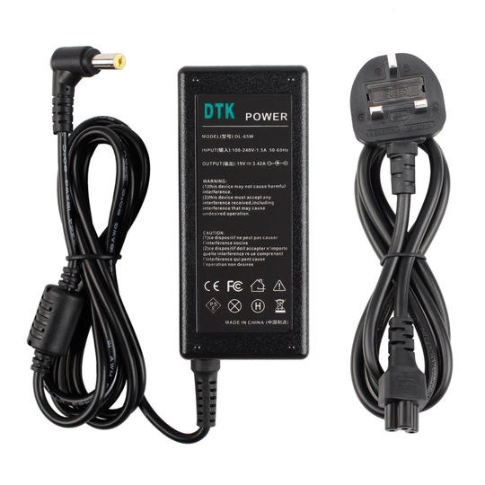 DTK Laptop Charger for Acer N17908 V85 SADP-65KB PA-1650-02 Emachines E627 E625 E640 E525 Aspire E15 E14 V5 E5-571 E1-571 ES1-512 V3-112p 5733 5742...