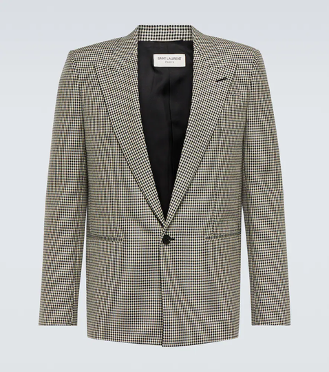 Wool-blend blazer