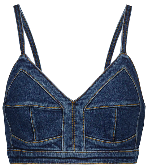 Denim bralette