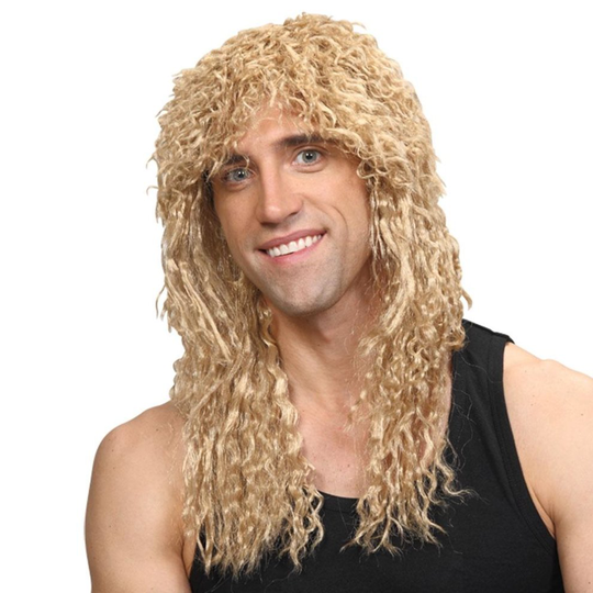 (Black) Rockstar Wig Black and Blonde