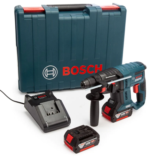 Bosch GBH 18V-21 18V Brushless SDS Plus Rotary Hammer Drill (2 x 4.0AH Batteries